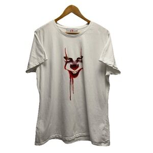 Vixen Micheline Pitt Chapter Two "IT" Women's XXL Halloween Clown White T-Shirt‎